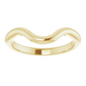 18K Yellow Band for 11x9 mm Oval Ring - BN & CO JEWELRY