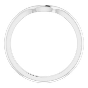 14K White Band for 5 mm Square Ring - BN & CO JEWELRY