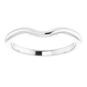 14K White Band for 5 mm Square Ring - BN & CO JEWELRY