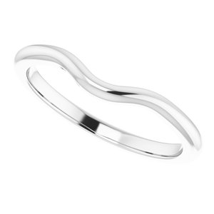 14K White Band for 5 mm Square Ring - BN & CO JEWELRY