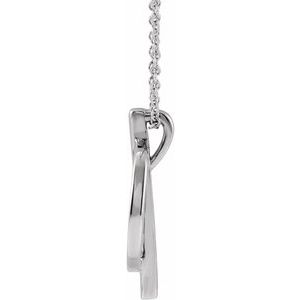 Sterling Silver Negative Space Circle 16-18" Necklace - BN & CO JEWELRY