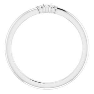 Sterling Silver .03 CTW Diamond Stackable Ring - BN & CO JEWELRY
