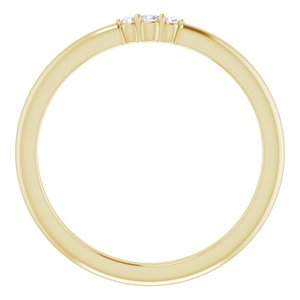 14K Yellow .03 CTW Diamond Stackable Ring - BN & CO JEWELRY
