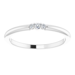 Sterling Silver .03 CTW Diamond Stackable Ring - BN & CO JEWELRY