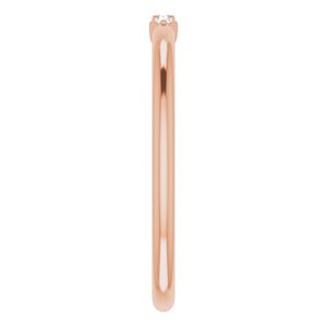 14K Rose .03 CTW Diamond Stackable Ring - BN & CO JEWELRY