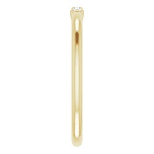 14K Yellow .03 CTW Diamond Stackable Ring - BN & CO JEWELRY