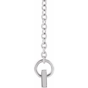 Sterling Silver Family is Forever Bar 16" Necklace - BN & CO JEWELRY