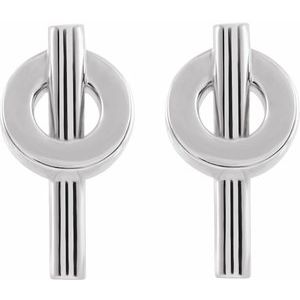 Sterling Silver Negative Space Circle Earrings - BN & CO JEWELRY