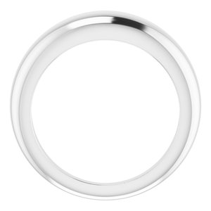 14K White 6 mm Petite Dome Ring - BN & CO JEWELRY
