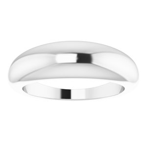 Sterling Silver 6 mm Petite Dome Ring - BN & CO JEWELRY