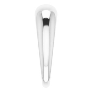 14K White 6 mm Petite Dome Ring - BN & CO JEWELRY