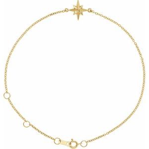 14K Yellow Celestial 6 1/2-7 1/2" Bracelet - BN & CO JEWELRY