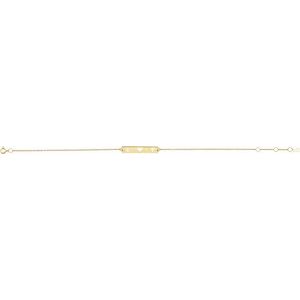 14K Yellow Faith, Love, Hope Bar 6 1/2-7 1/2" Bracelet - BN & CO JEWELRY