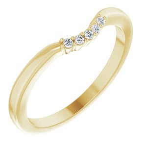 14K Yellow .03 CTW Diamond Matching Band - BN & CO JEWELRY