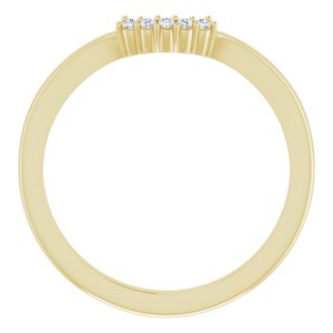 14K Yellow .03 CTW Diamond Matching Band - BN & CO JEWELRY