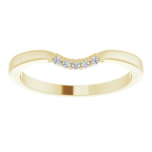 14K Yellow .03 CTW Diamond Matching Band - BN & CO JEWELRY