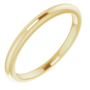14K Yellow Band for 4.4 mm Round Ring - BN & CO JEWELRY