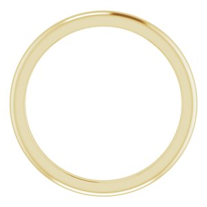 14K Yellow Band for 4.4 mm Round Ring - BN & CO JEWELRY