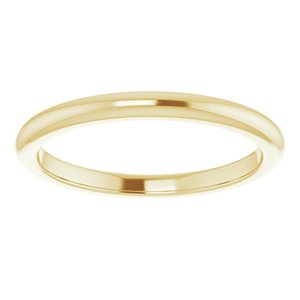 14K Yellow Band for 4.4 mm Round Ring - BN & CO JEWELRY