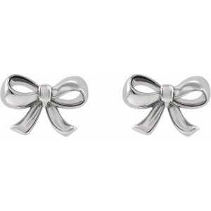 Sterling Silver Bow Earrings - BN & CO JEWELRY