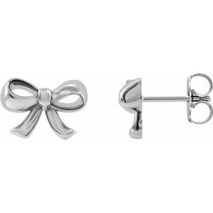 Sterling Silver Bow Earrings - BN & CO JEWELRY