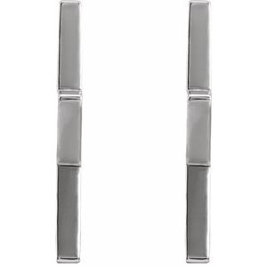 14K White Star Hoop Earrings - BN & CO JEWELRY