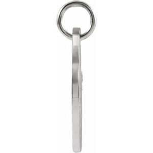 Sterling Silver 16.5 mm Aries Zodiac Disc Pendant - BN & CO JEWELRY