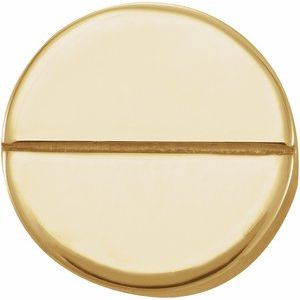 14K Yellow 4.9 mm Geometric Friction Post Earring - BN & CO JEWELRY