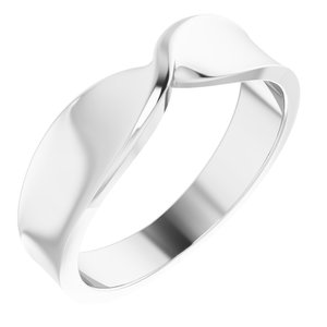 14K White 5 mm Stackable Twist Ring - BN & CO JEWELRY