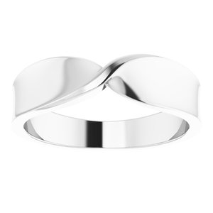 14K White 5 mm Stackable Twist Ring - BN & CO JEWELRY
