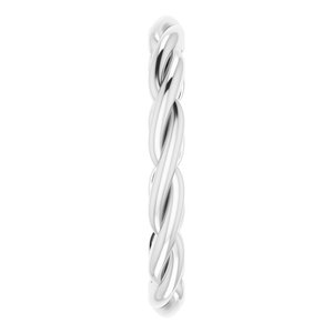 Sterling Silver Woven-Design Band Size 7 - BN & CO JEWELRY
