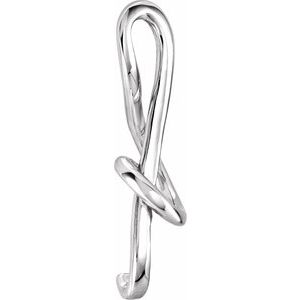 14K White Treble Clef Pendant - BN & CO JEWELRY