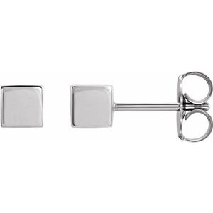 Sterling Silver Cube Earrings - BN & CO JEWELRY