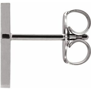 Sterling Silver Tiny Lightning Bolt Left Earring - BN & CO JEWELRY