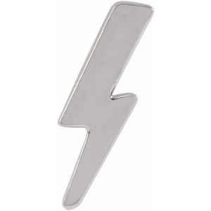 Sterling Silver Tiny Lightning Bolt Left Earring - BN & CO JEWELRY