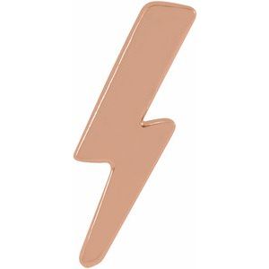 14K Rose Tiny Lightning Bolt Left Earring - BN & CO JEWELRY