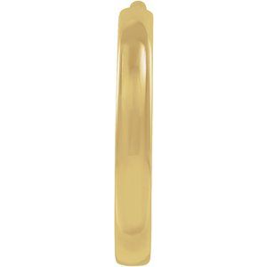 14K Yellow 12.5 mm Huggie Hoop Earring - BN & CO JEWELRY