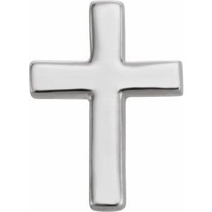 Sterling Silver 6 mm Cross Single Earring - BN & CO JEWELRY