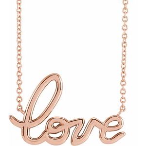 14K Rose Love 18" Necklace - BN & CO JEWELRY