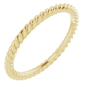 14K Yellow 1.5 mm Skinny Rope Band Size 3 - BN & CO JEWELRY