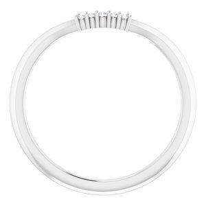 14K White .025 CTW Diamond Matching Band - BN & CO JEWELRY