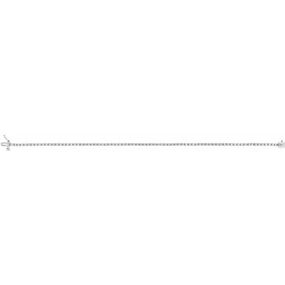 14K White 1 CTW Lab-Grown Diamond Line 7 1/4" Bracelet - BN & CO JEWELRY