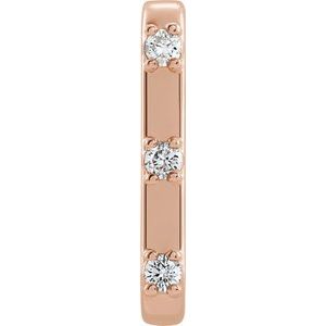 14K Rose 1/10 CTW Natural Diamond Single Cuff Earring - BN & CO JEWELRY