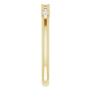 14K Yellow 1/10 CTW Diamond Bead Ring - BN & CO JEWELRY