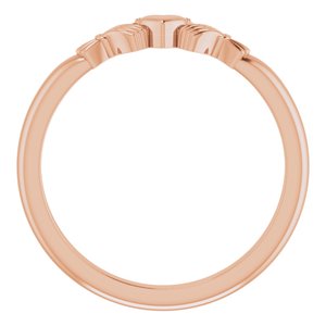 14K Rose Claddagh Ring - BN & CO JEWELRY