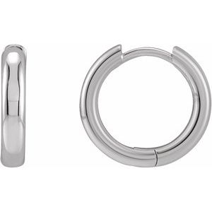 Sterling Silver 15 mm Huggie Earrings - BN & CO JEWELRY