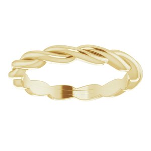 14K Yellow Woven-Design Band Size 5 - BN & CO JEWELRY