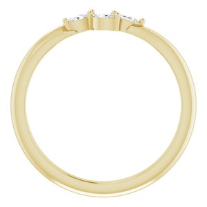 14K Yellow 1/10 CTW Natural Diamond Ring - BN & CO JEWELRY