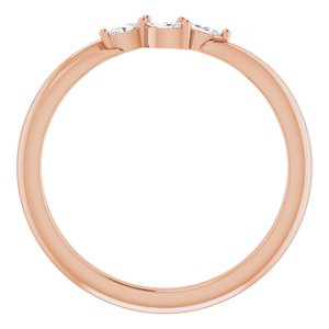 14K Rose 1/10 CTW Natural Diamond Ring - BN & CO JEWELRY