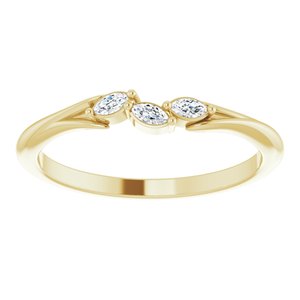 14K Yellow 1/10 CTW Natural Diamond Ring - BN & CO JEWELRY